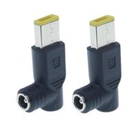 Adattatore Di Alimentazione DC 7,5x4,0mm 240W Connettore Portatile Angolare | Convertitore di ad Alta in 2 Pezzi Per PC Computer Casa Ufficio Aeroporto Viaggio D'Affari