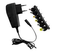 Adattatore di Alimentazione DC Universale 2A con Spina UE, Trasformatore Alimentatore Regolabile 3V 4,5V 5V 6V 7,5V 9V 12V, Con 6 Adattatori Inclusi