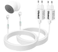 Adattatore di alimentazione e cavo di ricarica USB con luce di risposta di carica, compatibile con Google Nest Cam (Battery Version) fotocamera, 7,6 m (29,4 piedi), cavo di ricarica esteso