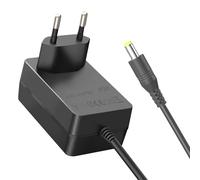 Adattatore di alimentazione EU Plug - Trasformatore 5 V 2 A con connettore 5,5 mm x 2,1 mm, lunghezza del cavo 1,5 m, compatibile con box TV, strisce LED, router, fotocamera [5E09]