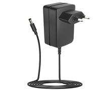 Adattatore di alimentazione EU Plug - Trasformatore 6 V 2 A con connettore 5,5 mm x 2,1 mm, lunghezza del cavo 1,5 m, compatibile con box TV, strisce LED, router, telecamera