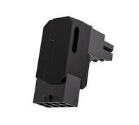 Adattatore di Alimentazione GPU PCIe A 8 Pin Connettore Angolato A 90 Gradi Custodia In Alluminio per Scheda Grafica Desktop Nero RVS