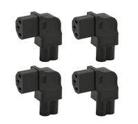 Adattatore di Alimentazione IEC320 C6 A C13, 90 Gradi, Plug And Play, 2,5 A-10 A, 250 V, 4 Pezzi, Adatto per Presa Computer ups