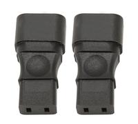Adattatore di Alimentazione IEC320 da C14 a C9 Custodia in PVC Resistente Al Calore Confezione da 2 Adattatori Plug and Play da Maschio a Femmina Isolato per Presa UPS
