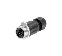 Adattatore di alimentazione industriale con bloccaggio rapido a vite LP16, filo senza saldatura, 2 pin e 3 pin, presa connettore elettrico M16(3 Pin Male Plug)