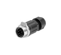Adattatore di alimentazione industriale con bloccaggio rapido a vite LP16, filo senza saldatura, 2 pin e 3 pin, presa connettore elettrico M16(5 Pin Male Plug)