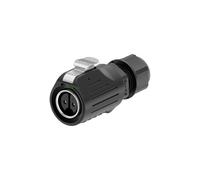 Adattatore di alimentazione industriale con bloccaggio rapido a vite LP16, filo senza saldatura, 2 pin e 3 pin, presa connettore elettrico M16(2 Pin Female Plug)
