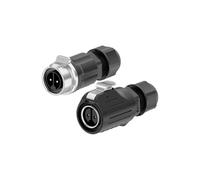 Adattatore di alimentazione industriale con bloccaggio rapido a vite LP16, filo senza saldatura, 2 pin e 3 pin, presa connettore elettrico M16(2 Pin Combo Set)