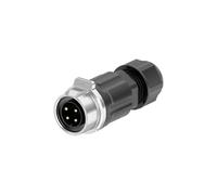 Adattatore di alimentazione industriale con bloccaggio rapido a vite LP16, filo senza saldatura, 2 pin e 3 pin, presa connettore elettrico M16(4 Pin Male Plug)