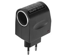 Adattatore di Alimentazione per Accendisigari, 110 V-240 V CA a 12 V CC 1,5 A Convertitore Adattatore di Alimentazione per Auto Convertitore con Presa Accendisigari(Spina UE)