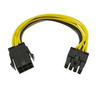 Adattatore di alimentazione per scheda grafica PCI Express - Cavo convertitore da otto pin a sei più due pin, connettore di alimentazione GPU isolato resistente che supporta il trasferimento di