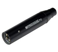 Adattatore di Alimentazione Phantom Pronomic P2, Presa: Mini-XLR 4 poli | Per collegare i microfoni della serie EA a un mixer, Alimentazione tramite phantom power a 48V, Spina: XLR, Colore: Nero