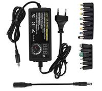 Adattatore di Alimentazione Regolabile 3V-24V 5A 120W, Adattatore Universale AC/DC 100V-240V AC a DC con 14 Punte e Convertitore di Polarità per Elettronica Domestica e Dispositivi USB - 3A Max