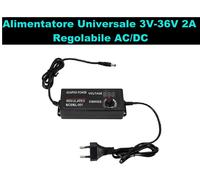 Adattatore di Alimentazione Regolabile Universale AC/DC 3V-36V 2A