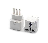 Adattatore di Alimentazione Universale in Tutto Il Universale UK/US/EU/AU in Italia Italian 3pin Travel Plug Converter Adapter Tipo L Adattatore a Spina Converti Spina da Viaggio per Adattatore
