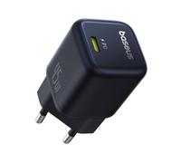 Adattatore di alimentazione USB-C ultra-mini Baseus PicoGo GaN 45W nero a ricarica rapida