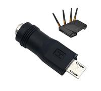 Adattatore di alimentazione USB DC 5,5 × 2,1 mm, connettore di conversione da 5 V stabile che offre un flusso di energia sicuro per computer portatili, cellulari o router | Soluzione di riparazione