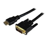 Adattatore di cavo Startech HDDVIMM150CM HDMI a DVI-D 1,5 m Maschio Nero Oro