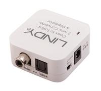 Lindy 70411 adattatore per inversione del genere dei cavi Toslink RCA Bianco