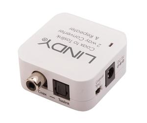 Adattatore di cavo Toslink per RCA Lindy 70411 Bianco