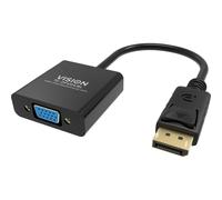 Vision TC-DPVGA/BL cavo e adattatore video DisplayPort VGA [D-Sub] Nero (Vision Professional - videoadapter - D)