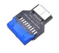 Adattatore di collegamento USB Riser 3.0 19 pin a 3.2 Tipo E 20 pin Convertitore Chassis Pannello frontale C Porta plug-in