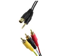 Adattatore di connessione PC a TV/Video Mini-Din4P, Jack, 3 RCA - Ideale per lo streaming audio e video su dispositivi multimediali.