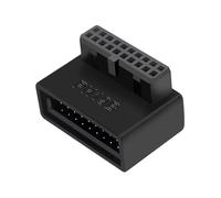 Adattatore di connessione USB 3.0 for scheda madre del computer desktop, spina verticale da 19p a 20p, gomito dello sterzo installato, rotazione di 90°(Type B)