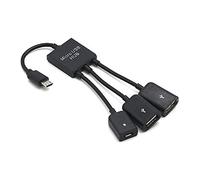 Adattatore di conversione 3 in 1 Hub a 3 porte Micro USB u0026