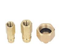 Adattatore di Conversione AC per R134A Kit Adattatore Retrofit in Rame Filettatura SAE 4 pollici 3 Pezzi per di Condizionata Auto