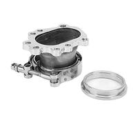 Adattatore di conversione banda V flangia downpipe turbo Adattatore banda V 2,5 pollici in acciaio inossidabile per T25 T28 GT25 GT28 Kit di aggiornamento turbo con morsetto e