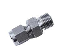 Adattatore di conversione in acciaio inossidabile M5 6 8 10 12 14 16 18 20 Raccordo a compressione for tubo in acciaio inossidabile da 1/16"-1" 2-12 mm maschio metrico(6.35MM_M5X0.8MM)