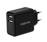 LogiLink Adattatore di Corrente con 2 Porte USB 12W Nero