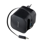 Adattatore di corrente Intenso W65ACIC 65W GaN con porte USB-C e USB-A