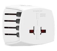 ADATTATORE DI CORRENTE UNIVERSALE HAMA MUV Micro, 100 - 250 V, Dispositivi senza messa a terra, Bianco