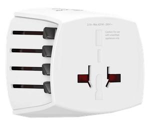 ADATTATORE DI CORRENTE UNIVERSALE HAMA MUV Micro, 100 - 250 V, Dispositivi senza messa a terra, Bianco