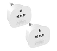 Adattatore Di Da Viaggio - 2 Cavi di Ricarica con Presa - Convertitore Standard UK Con Fusibile 13 Amp Per Fotocamere Computer Portatili Telefoni