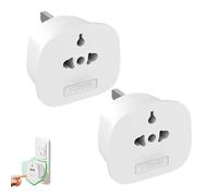 Adattatore Di Elettrica,Adattatore Presa Doppio | Convertitore Standard UK Con Fusibile 13 Amp Per Fotocamere Computer Portatili Telefoni