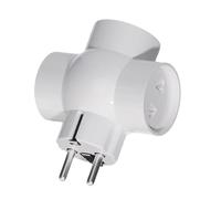 Adattatore Di Elettrica | Presa - presa AC 16A con 3 Prese per Viaggio in Europa e Destinazioni Estere Compatibile con Prese ple