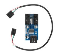 Adattatore di espansione USB2.0 a 9 pin splitter USB a 9 pin con porta di alimentazione a 15 pin per giocatori progettisti e programmatori