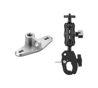 Adattatore di estensione della fotocamera a 3 tasche, 3 microfoni, staffa di montaggio tripla, clip per zaino, accessori per maniglia per bicicletta portatile e facile da usare