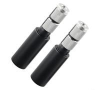 Adattatore di estensione per manubrio per mountain bike, compatibile con diametro interno di 15 mm e 20 mm e lunghezza regolabile di 100 mm (nero)
