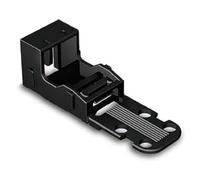 Adattatore di fissaggio per morsetti a 2 conduttori, serie 221-4 mm², per fissaggio a vite, nero