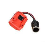 Adattatore di interfaccia per batteria Dewalt da 18 V con conversione step-down, supporta tensione di ingresso DC 18 V 20 V, uscita 12 V e 5 V CC con funzioni di protezione per dispositivi auto (rosso