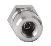 Adattatore di linea freno maschi a maschio M10x1.0, raccordo bagliore invertito in acciaio inossidabile per applicazioni di frenatura automobilistica AN3 to 3/8-24 1pcs