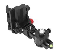Adattatore di Livello con Staffa di Regolazione Fine, Strumenti di Layout per la Misurazione del Livello Supporto Regolabile a 360 Gradi Base Girevole a Forma di L con Clip a