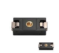 Adattatore di montaggio a sgancio rapido per action camera Base Secure Clip Hook & 1/4 pollici foro vite montaggio in lega di alluminio