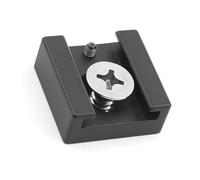 Adattatore di montaggio a slitta fredda in alluminio con vite da 1/4 di pollice per fotocamera gabbia torcia monitor microfono luce video LED