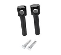 Adattatore di montaggio for rialzo manubrio, 2 pezzi, parti di rialzo for rialzo, adattatore distanziale for manubrio ad alte prestazioni da 25 mm, morsetto, nero