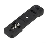 Adattatore di montaggio in plastica per guide C45, robusta staffa DIN 35 per supporto circuito elettronico (nero)